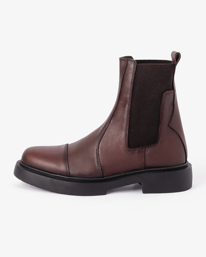 Rival Black Leather Chelsea Boot