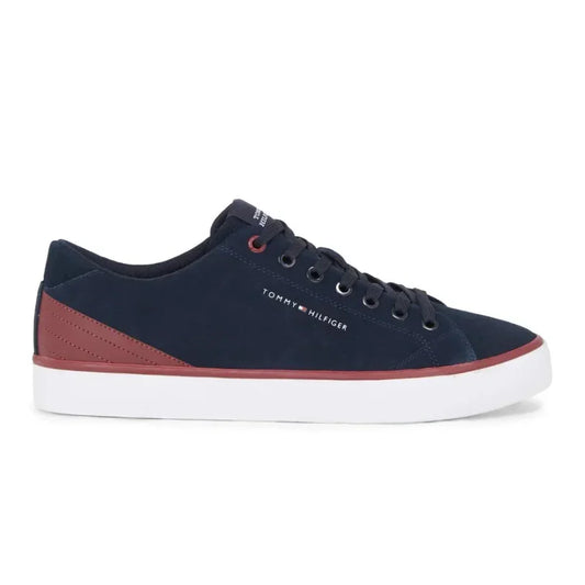 Tommy Hilfiger Th Hi Vulc Core Low Suede Sneakers Men - Rival