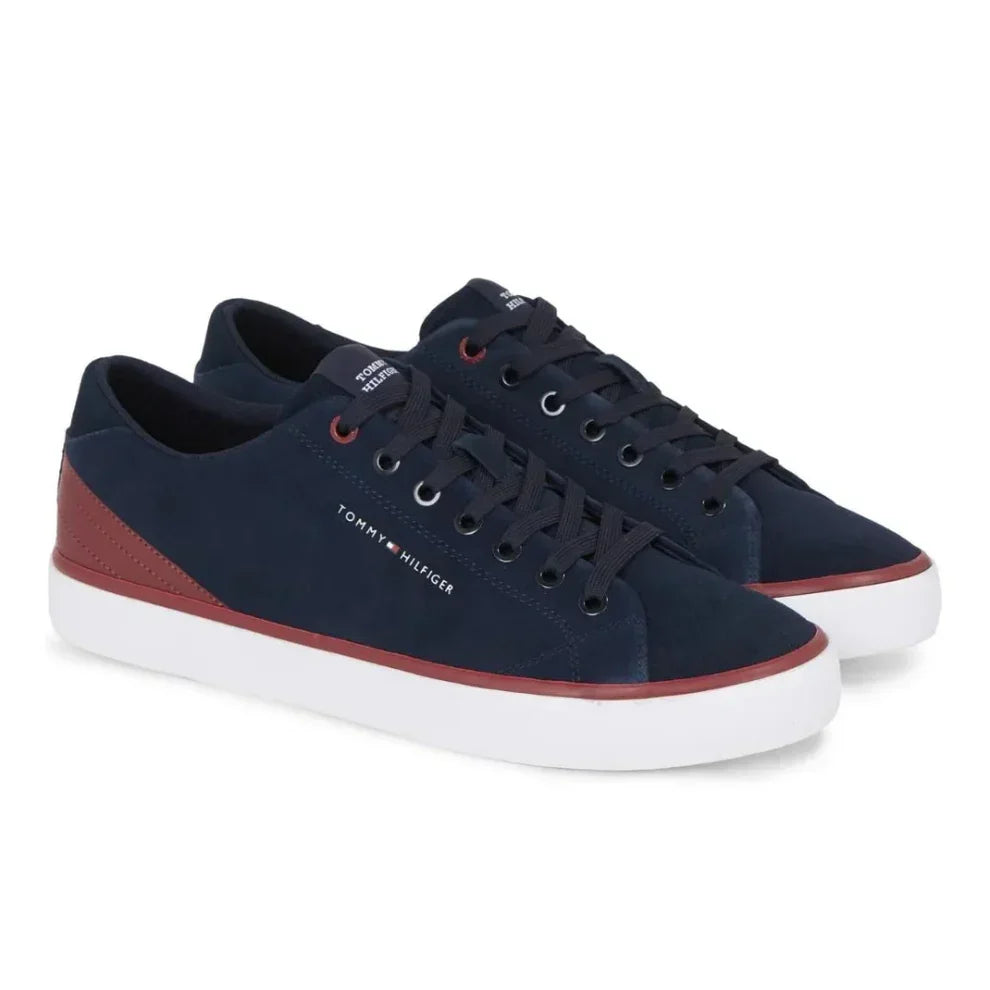 Tommy Hilfiger Th Hi Vulc Core Low Suede Sneakers Men - Rival