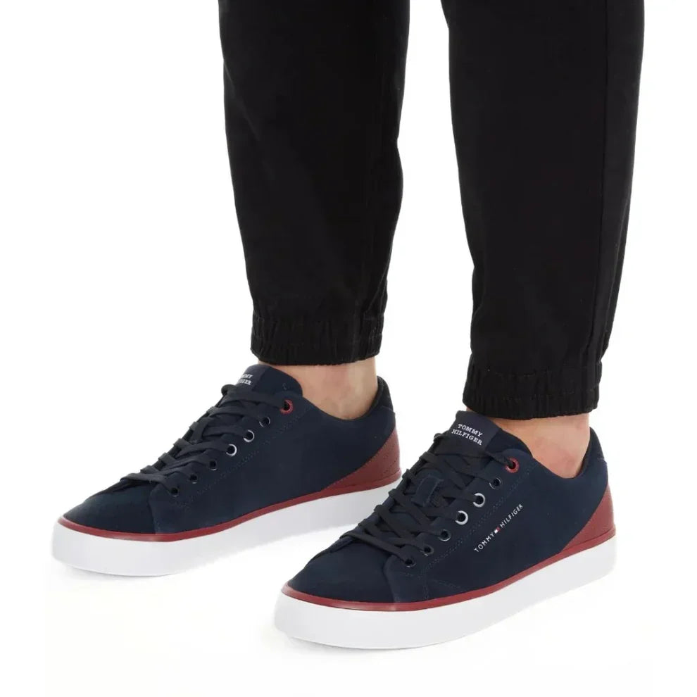 Tommy Hilfiger Th Hi Vulc Core Low Suede Sneakers Men - Rival